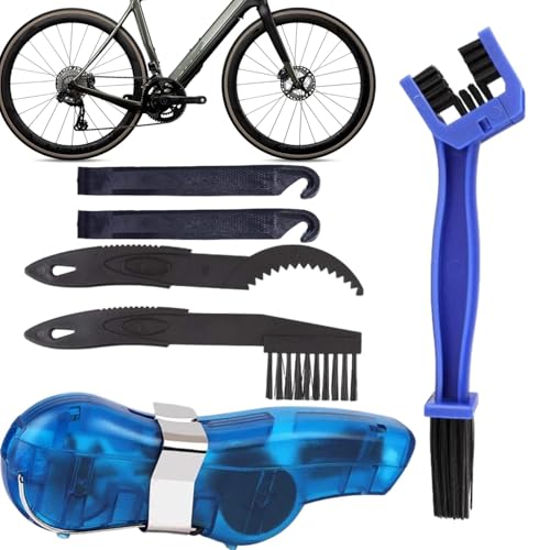 Limpiador de cadena de bicicletas, kit de limpieza de cadena multiusos, kit de limpieza de bicicletas, cepillo de limpieza de cadena versátil para la mayoría de bicicletas