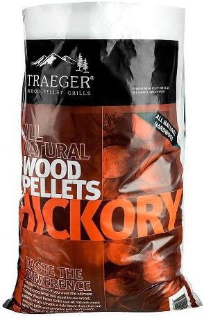 Traeger PEL304 Hickory Barbeque Pellets, 20-Pound