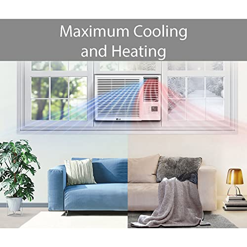 Image of LG 23,000 BTU 230V Window-Mounted Air Conditioner with 9,200 /11,200 BTU Supplemental Heat Function