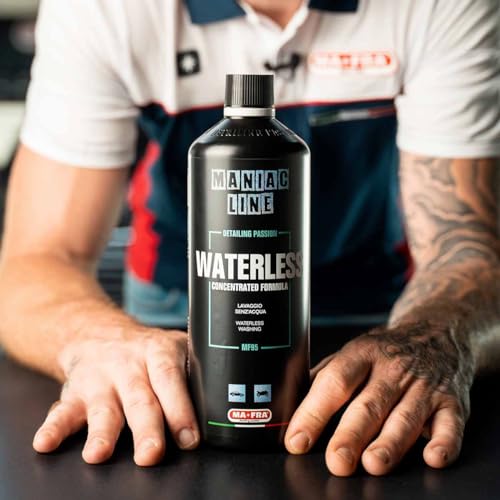 Ma-Fra Maniac Line Waterless, ideales Produkt für die Reinigung des Autos ohne Wasser, Schmierformel, verhindert Kratzer, reduziert die Haftung von Schmutz und Staub, verbessert die Lackoberfläche,
