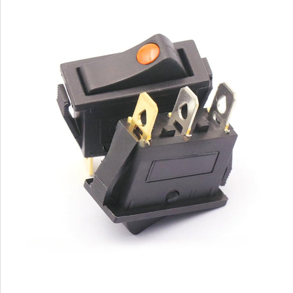 V TELESKY 5PCS KCD3 Electric Rice Cooker Electric Frying Pan Boat Type Switch Accessories Power Button with Light