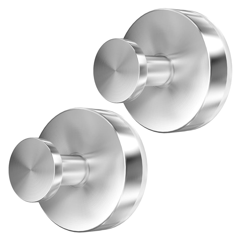 CTRLZS 2PCS Suction Cup Hooks for Shower, Wall Suction Cup Hooks No-Drill Hooks for Bathrooms Wall, Glass Door, Mirror