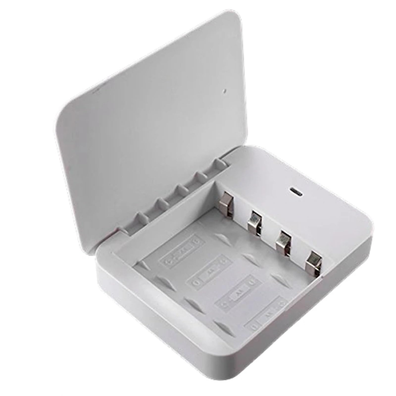 Lot de 5 chargeurs de téléphone à piles - Chargeur de batterie externe - 4 piles AA