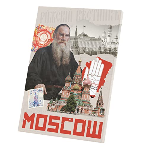 Moscou Russie Voyage poster rétro 60x85 cm en tableau décoratif mural