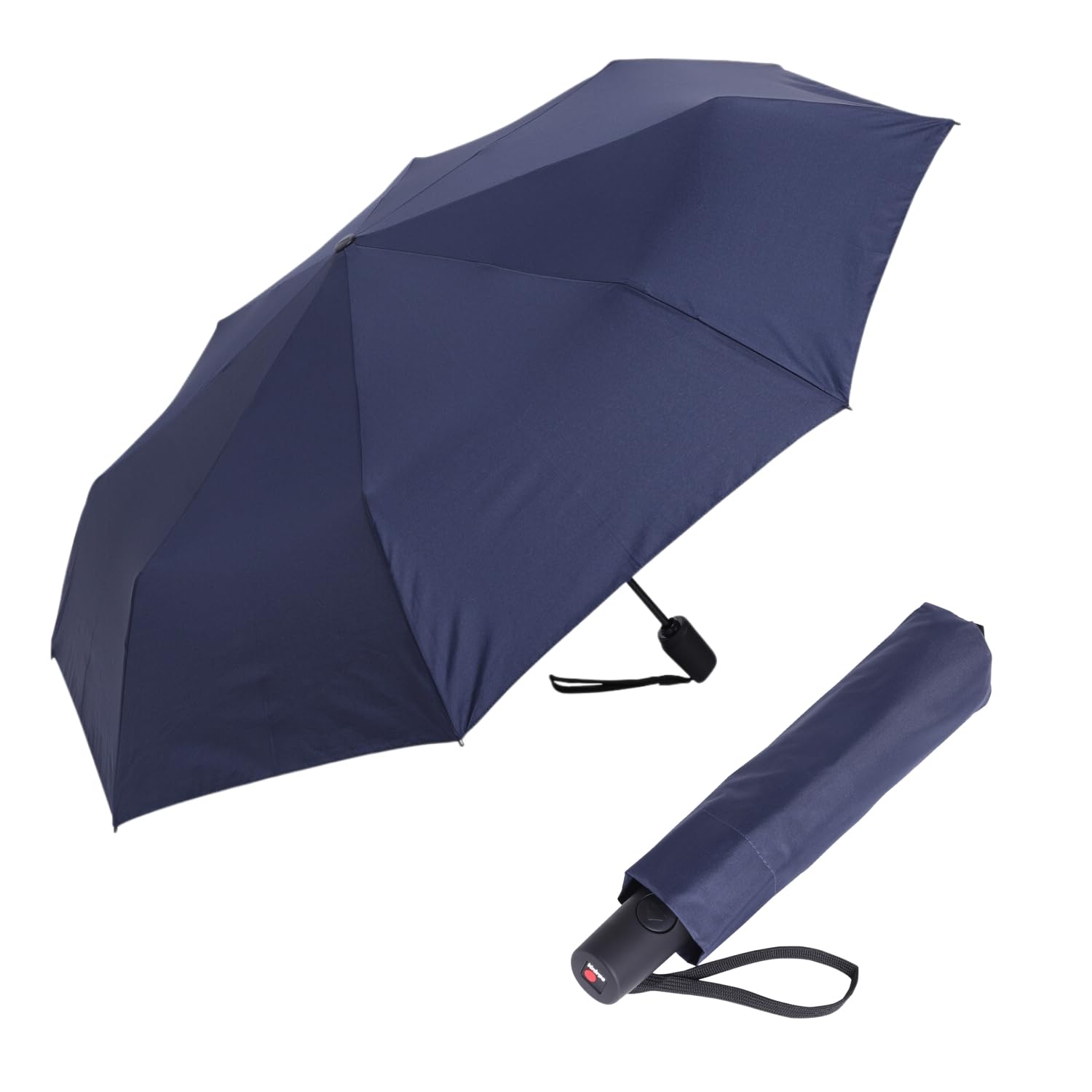 Knirps I.200 Medium Duomatic ombrello con borsa portaombrelli I ombrello tascabile piccolo con pulsante I ombrello automatico I ombrello tascabile leggero e resistente alla pioggia