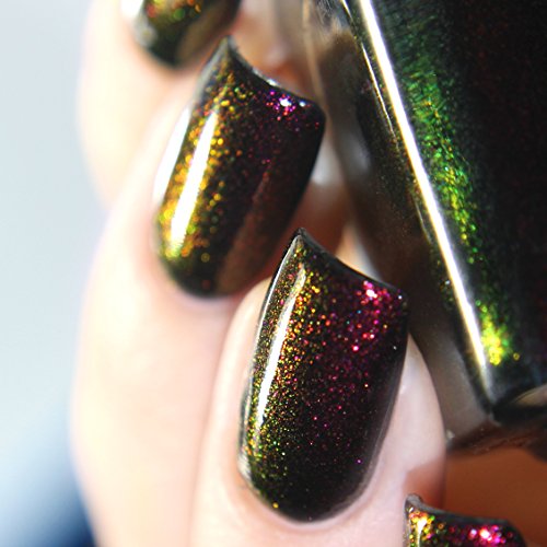 Image of ILNP Lights Out - Rich Black Shimmer Nail Polish