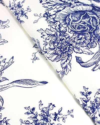 Mélange Home Melange Home, Navy Duvet Set, Full/Queen, Toile #TOP2