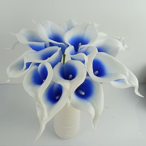 Miniatura 5 de Ramo de boda nupcial de 20 calas. Ramos de flores de látex con textura real