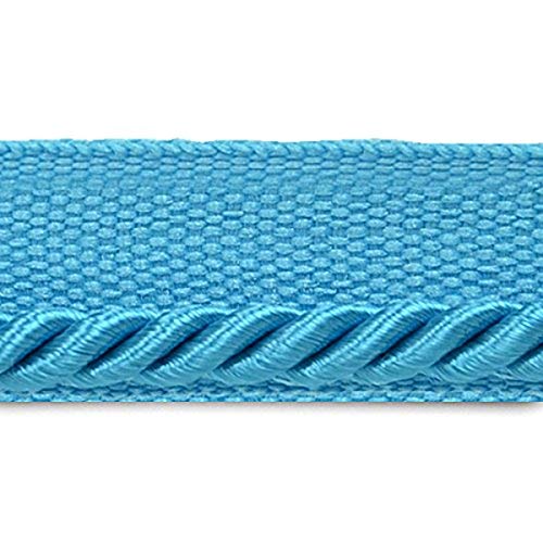Expo International Ebony Twisted Lip Cord Trim, 20 yd/1/8, Turquoise
