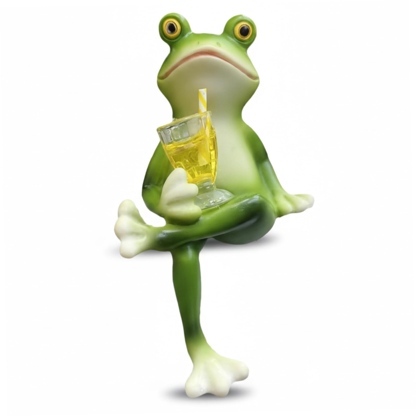 Statue de grenouille drôle en résine idée cadeau amoureux nature
