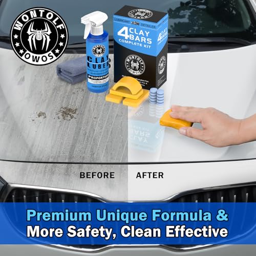 Wontolf CLAYLUB01 Car Clay Bars Auto Detailing And Clay Luber Synthetic Lubricant Kit thumb #5