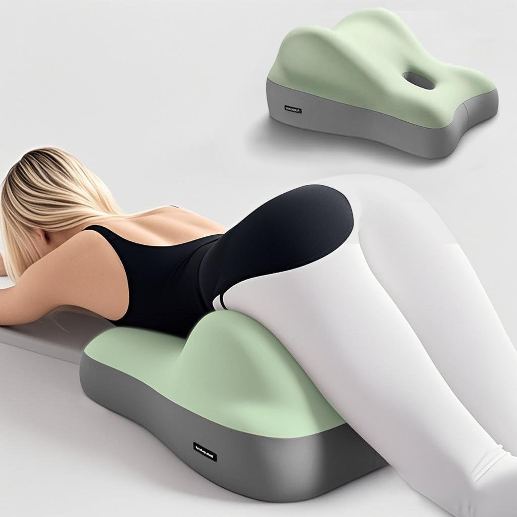 XYHOMECP 7 in 1 Multifunctional Slope Pillow,Butt Cushion for Couples Pregnanly Pillow to Read in Bed Waist Cushion at Home Sitting,with Memory Sponge,Comfortable and Breathable, Green