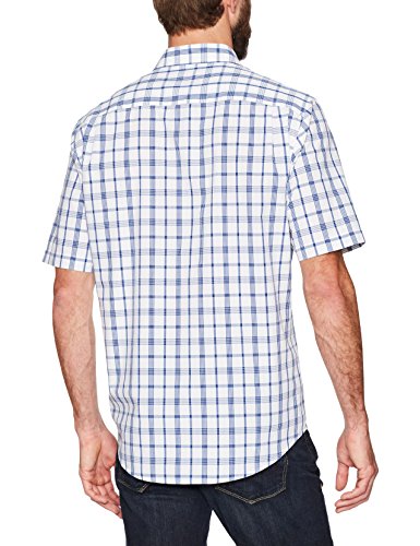Image of Amazon Essentials Men's Regular-Fit Short-Sleeve Poplin Shirt, Collared, Washed