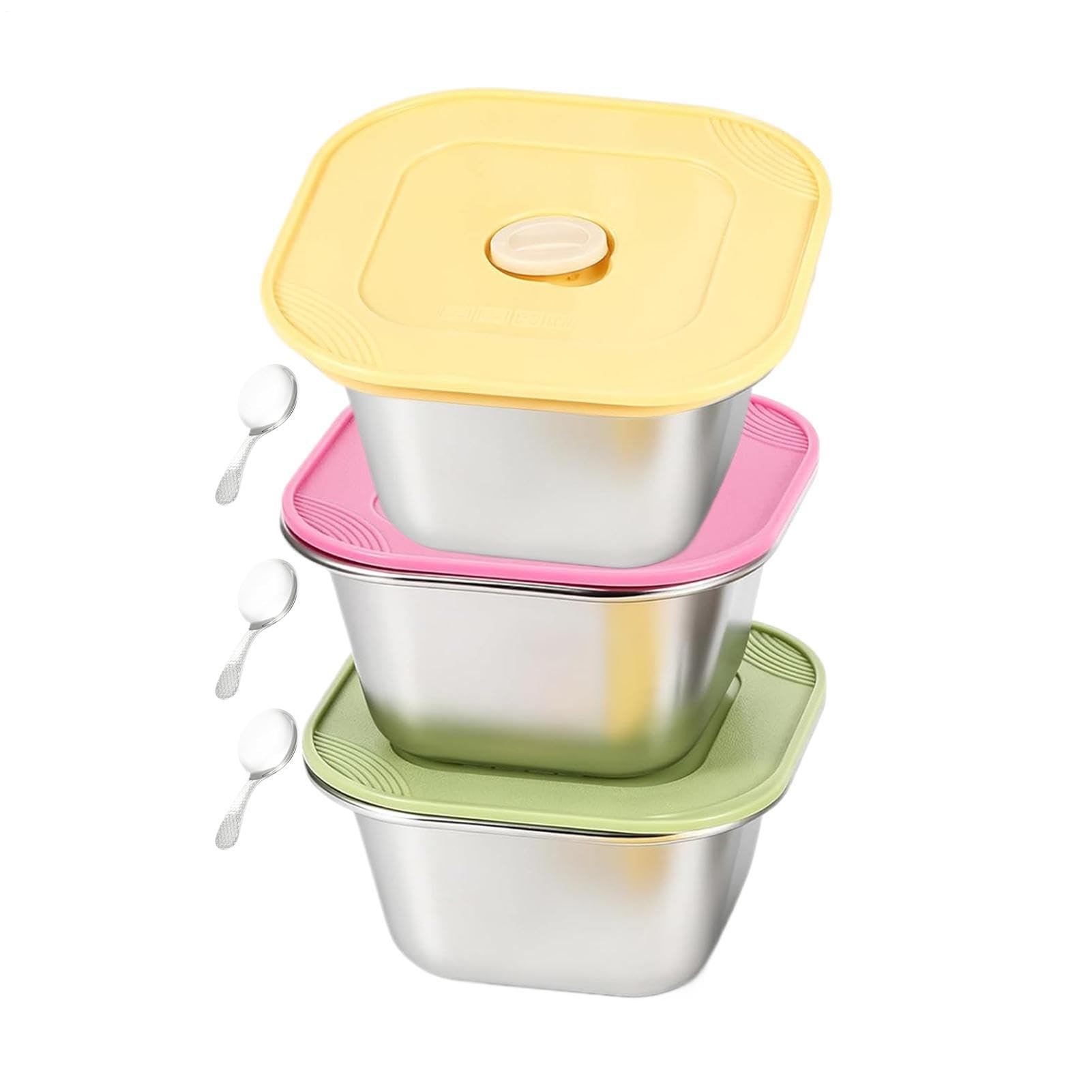 Pots à yaourt réutilisables de 400ml pour stopper le gaspillage et conserver les snacks