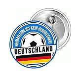 Hochwertige Verarbeitung Sammys Shirt Store Deutschland Fussball Heimatliebe Button 55 mm