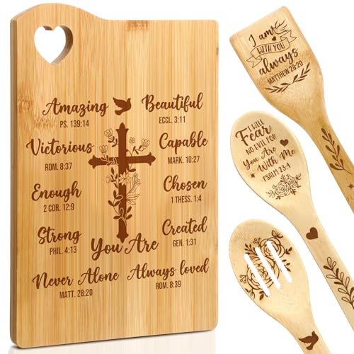 RimCereal 4 Pcs Christian Gifts for Women Mom Bible Verse
