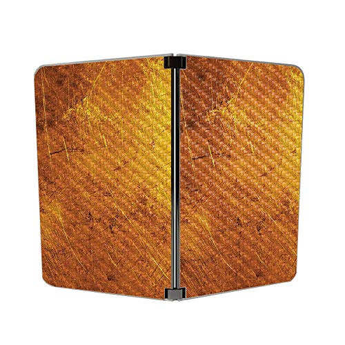Image of MIGHTY SKINS Carbon Fiber Skin for Microsoft Surface Duo - Textured Gold | Protective, Durable Textured Carbon Fiber Finish | Easy to Apply | Made in The USA