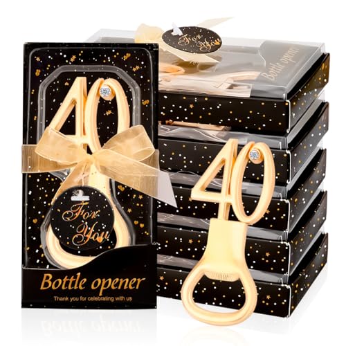 24PCS 40th Birthday Bottle Opener for 40th Birthday Party Favors