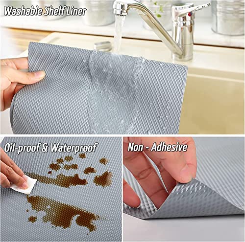 Image of ROSESKY (45cm X 3 & 5 Mtr) EVA Anti Slip Mat /Sheet Useful and Multipurpose for Fridge, Bathroom, Kitchen, Drawer, Table Mat, Shelf Liner (3Mtr,Texture: Diamond)