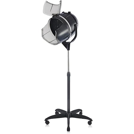 Amazon.com: OrionMotor Tech, secador de cabello de pie profesional con  temporizador y rueda de inclinación para salón de belleza, Negro, 1 :  Belleza y Cuidado Personal