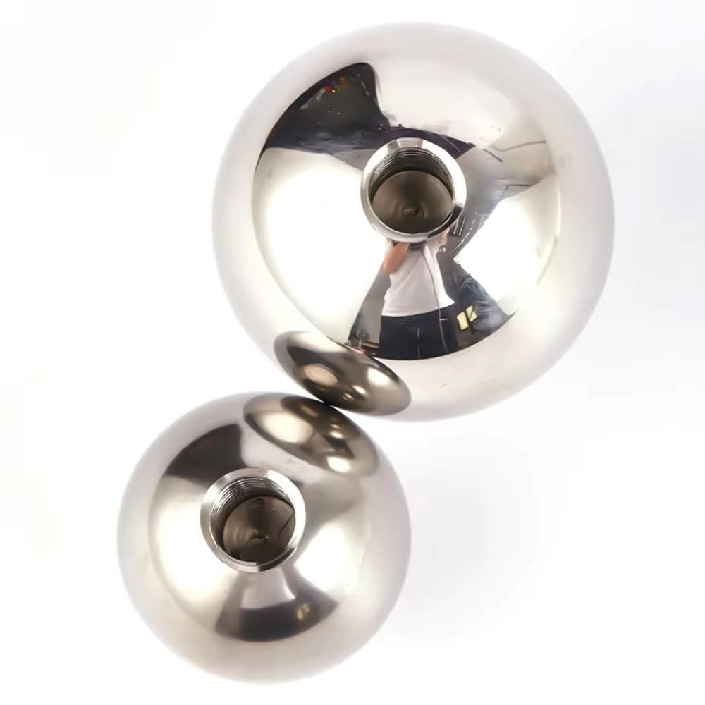 Vite a ricircolo di sfere con dado singolo, filettatura femmina M6 con sfera a mezzo foro filettata SUS 304 1 pcs(OD 40mm)