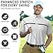 Men's Dry Fit Golf Shirts – Moisture-Wicking, UV Protection, Anti-Odor Short Sleeve Performance Polo for All-Day Comfort (US, Alpha, Medium, Regular, Regular, Powder White)