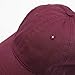 Classic Washed Cotton Twill Low Profile Adjustable Baseball Cap (Maroon)