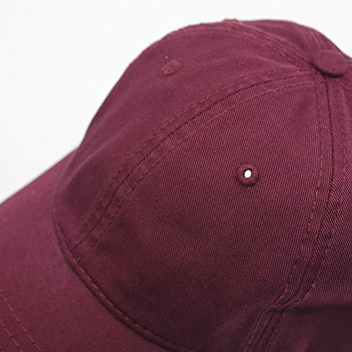 Image of Classic Washed Cotton Baseball Cap - Vintage Adjustable Dad Hat, Curved Bill for Men Women, Outdoor Everyday Wear