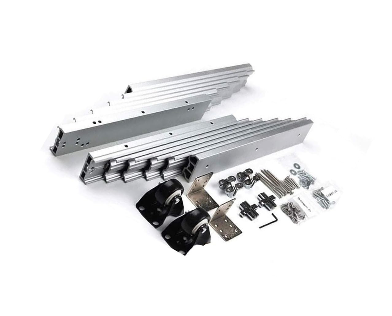 Aluminum Telescopic Folding Table Guide Rail Hinge - Space-Saving Concealed Slide