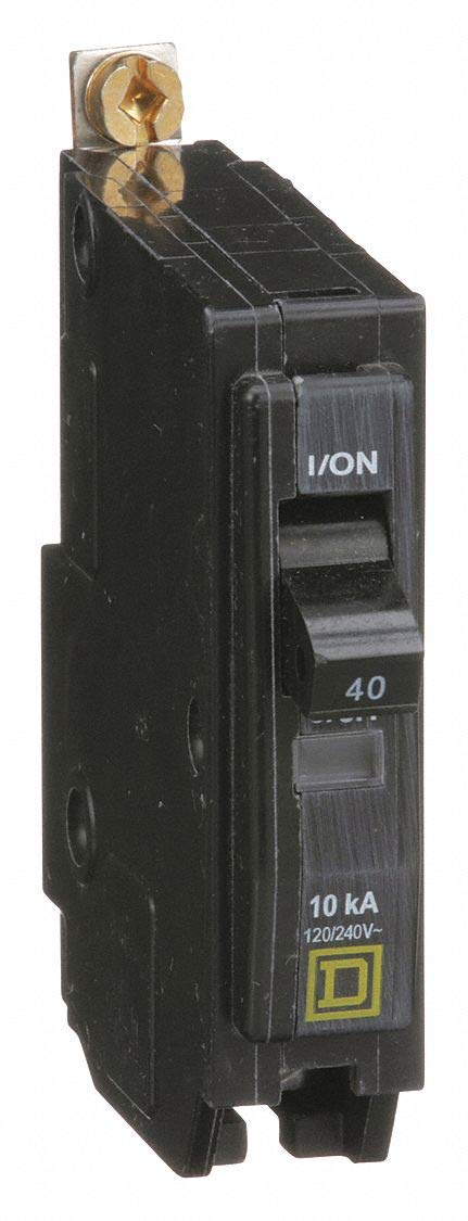Bolt On Circuit Breaker, 40 Amps, Number of Poles: 1, 120/240VAC AC Voltage Rating