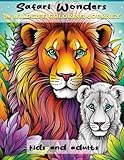 alle bomstasjoner norge  Safari Wonders A Wildlife Coloring Journey: Large size 8.5 x 11 with Animals In Africa for kids and adults