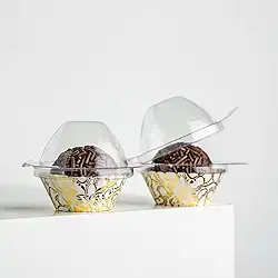 Embalagem Forminha para Brigadeiro Beijinho Individual Doces Gourmet Premium Com 90 Unidades