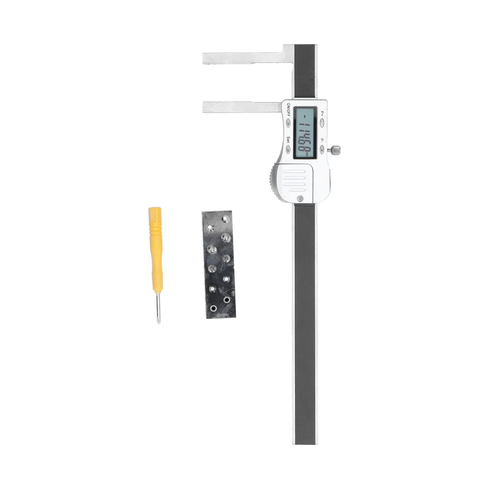 Aramox Elektroniczna Suwmiarka Cyfrowa Suwmiarka Cyfrowa ze Stali Nierdzewnej 0-150 Mm Odczyt 0,01 Mm dla Pomiaru Wewnętrznej średnicy Zewnętrznej i Głębokości w Warsztacie Obróbczym