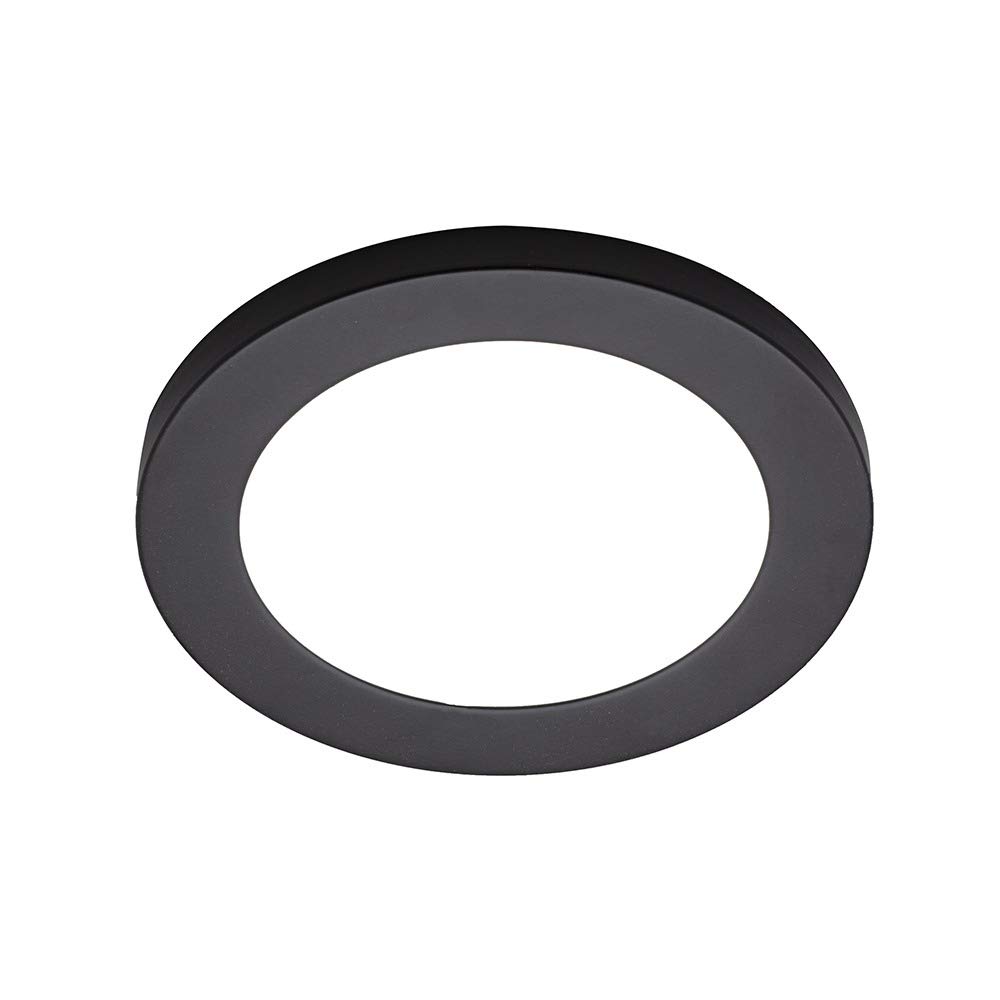 LITECRAFT Darly Small Flush Ceiling or Wall Light Integrated LED - (6 Watt, Satin Black)