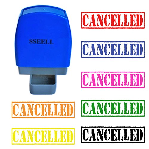 Preisvergleich Produktbild SSEELL CANCELLEDUP Selbstfärbender Gummistempel, selbstfärbend, nachfüllbar, vorgefärbt, Bürobedarf, Flash-Stempel, rote Tinte