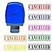 Produktbild SSEELL CANCELLEDUP Selbstfärbender Gummistempel, selbstfärbend, nachfüllbar, vorgefärbt, Bürobedarf, Flash-Stempel, rote Tinte