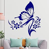 Kiwistar – Adesivo Murale A Forma Di Farfalla – 60x55 Cm – Verde Lime – Rimovibile E Riposizionabile – Per Pareti Lisce E Arredo Casa