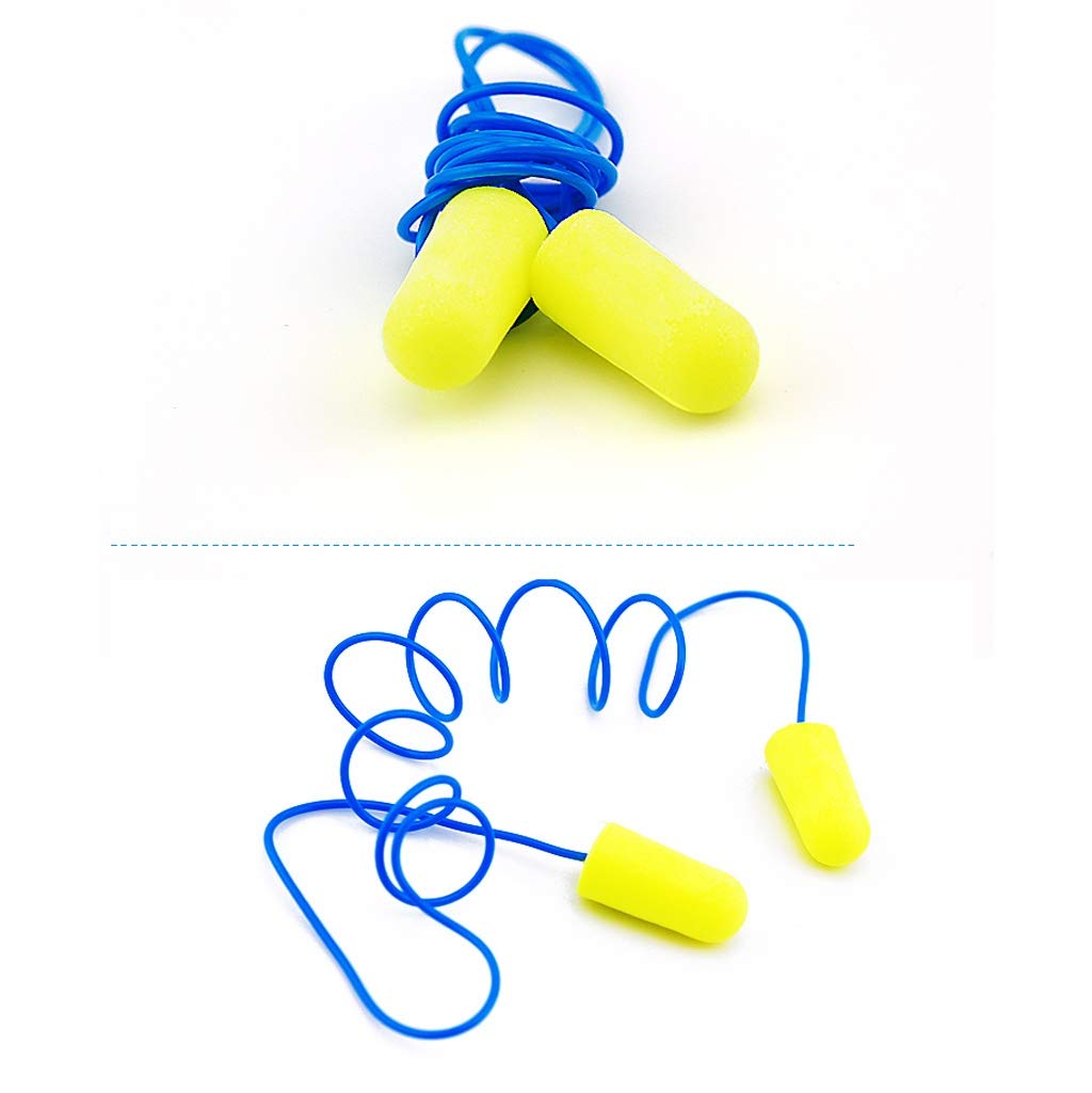 Protection auditive Earplug Anti-bruit filaire Earplugs Soundproof apprentissage sommeil Industrie professionnel Silence de protection Bouchons d'oreilles Réduction du bruit (Color : 50 pairs, Size