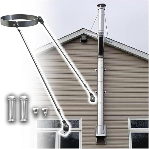 Support tuyau cheminée inox 225 mm de qualité durable - 2
