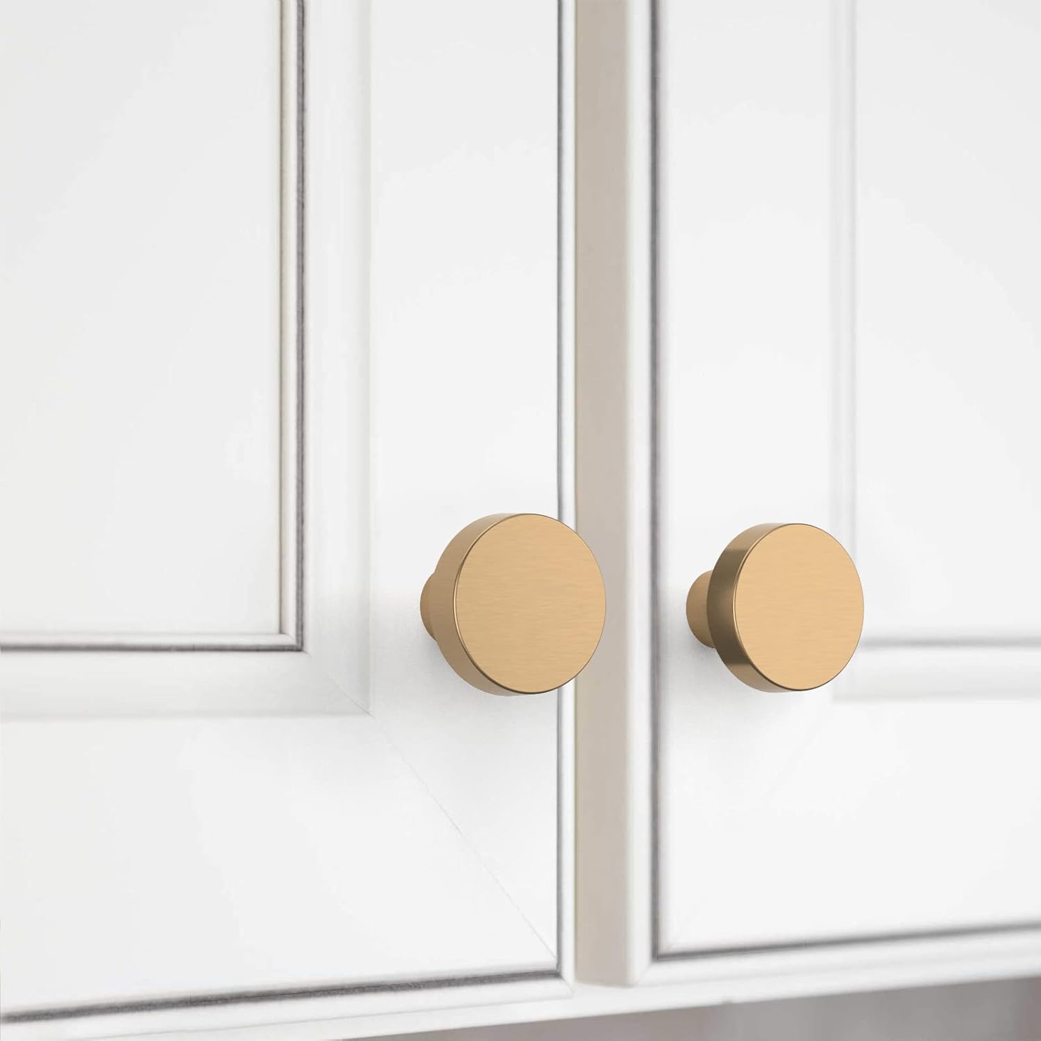 10 Pack Kitchen Cabinet Knob Champagne Bronze Round Dresser Knobs Gold Drawer Knobs Kitchen Cabinet Hardware Knobs for Dresser Drawers