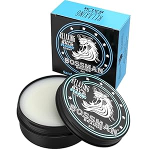 Bossman Relaxing Beard Balm for Men (Magic Scent) – Tames, Relaxes, Thickens & Softens for Ultimate Beard Care – Made in USA