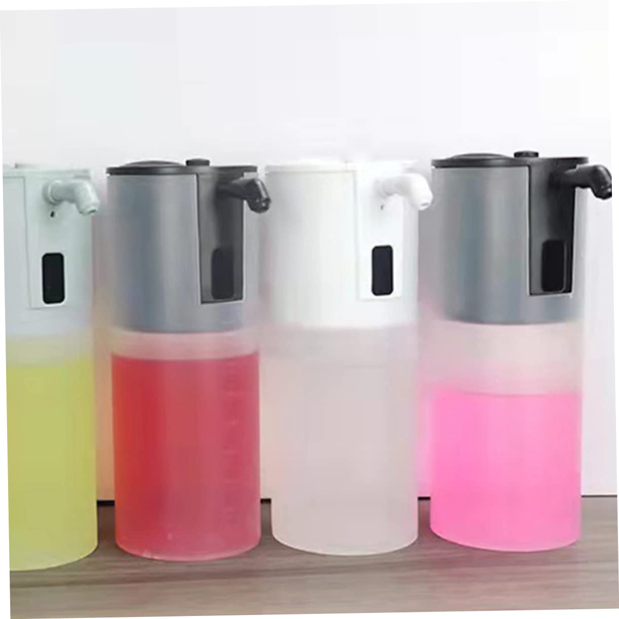 Negro Dispensador Automático de Jabón ABS PP Espumoso 350ml