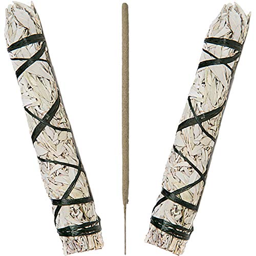 Set Salvia Blanca 2 Atados XXL + Incienso de Autor Salvia Blanca Caliornia