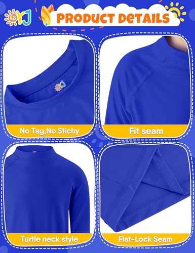 Image of Boys Rash Guard Swim Shirt Long Sleeve Rashguard UPF+ 50 SPF Sun Water Surfing Shirts for Toddler Kids Youth Teen 2T-16Y