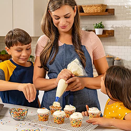 Oven-Safe, Dishwasher-Safe 100% Stainless Steel Cooling And Baking Rack Set - Jelly Roll Sheet Pan Size - Food-Safe, Heavy Duty - 10 X 14.75-Inch - Set Of 2 - Wire Cooling Racks For Baking And Cooking #TOP4