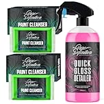 Pure Definition Car Clay Bar Kit, Fine Grade Claybar Block & Detail Lube Spray, Auto Detailing (1000ML + 2 X 100g Clay)