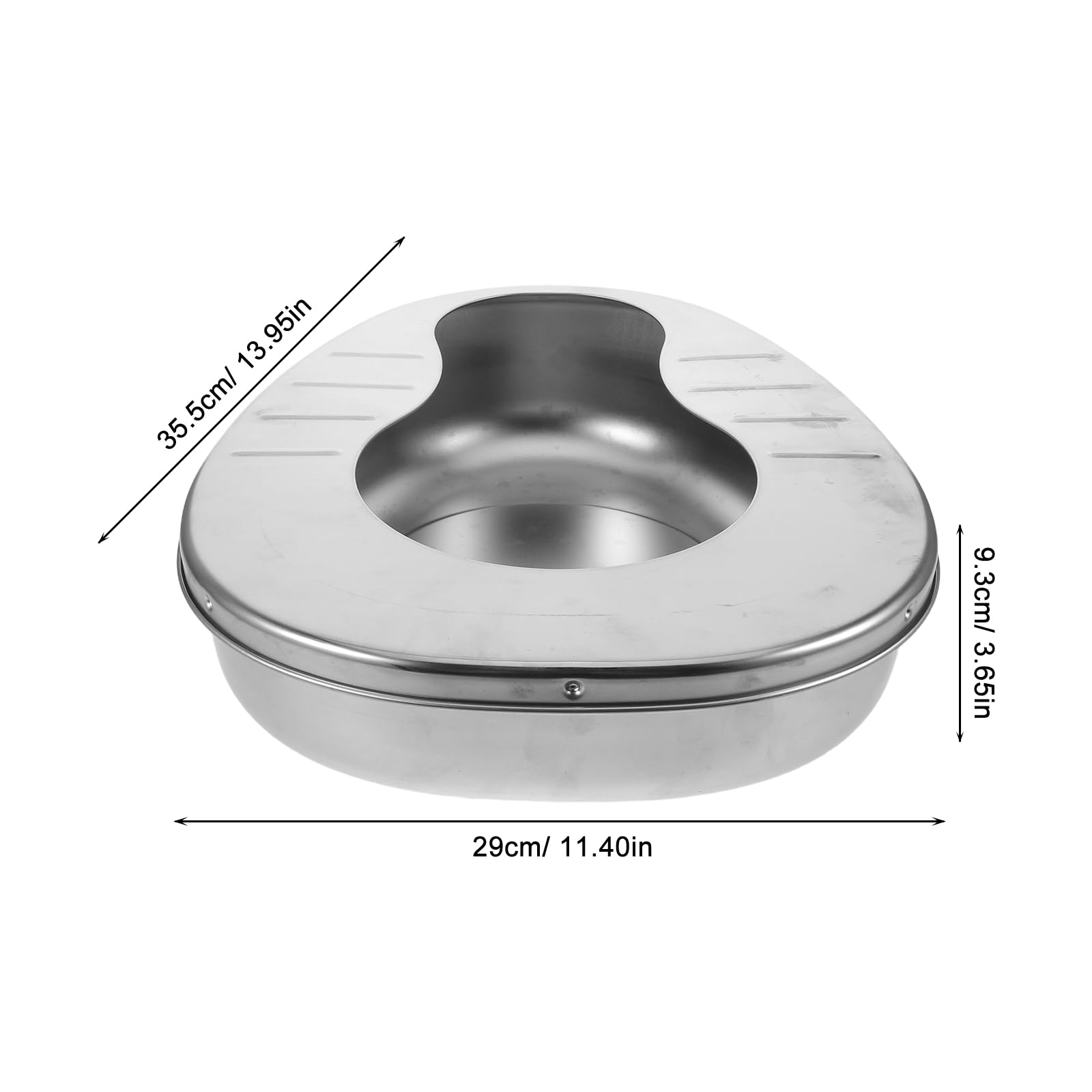 Orinal de Acero Inoxidable Portátil Gran Capacidad y Diseño Innovador para Personas Mayores Adecuado para Cuidado en Casa y Viajes