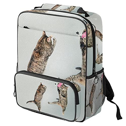 Sac à dos ordinateur portable cadeau tendance imprimé deux chats