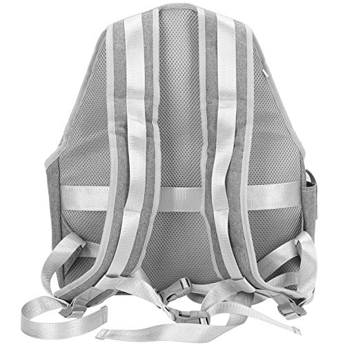 Fishawk Bolsa para transporte de animais de estimação, bolsa frontal respirável para cães (cinza cla