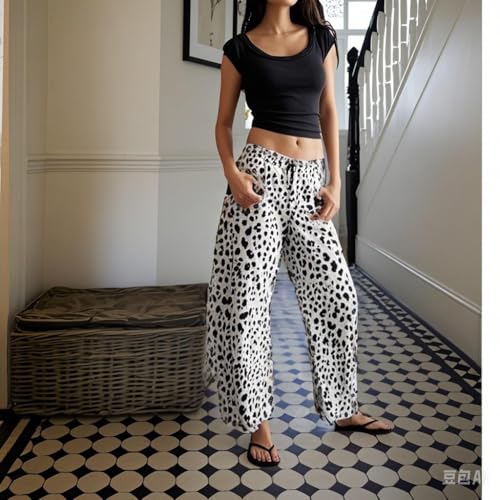 Leopard Pants Women Barrel Baggy Y2k Boyfriend Jeans Cheetah Print Jeans Mid Rise Embroidered Jean3
